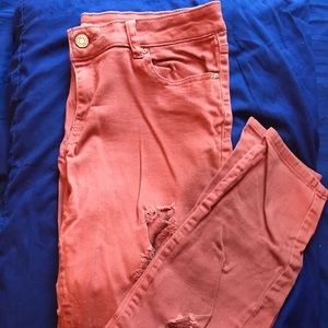 women’s pink refuge jeans